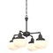 Westinghouse Chandelier SemiFlush- 60W 4Lght Scholar Convertbl ORB White Opal Glass 6342000 - alternate 1